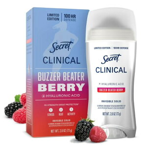 �V�[�N���b�g �N���j�J�� �f�I�h�����g �x���[ ��74g Secret Clinical Strength Antiperspirant DeodoranBuzzer Beater Berry, 2.6 oz �y�����񂹏��i�z