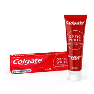 �yMAX20%OFF�N�[�|������z�R���Q�[�g �I�v�e�B�b�N�z���C�g �X�e�C���t�@�C�^�[ ���݂����� �N���[���~���g 170g Colgate Optic White Stain Fighter Teeth Whitening Toothpaste, Clean Mint, 6 oz Tube �y�����񂹏�