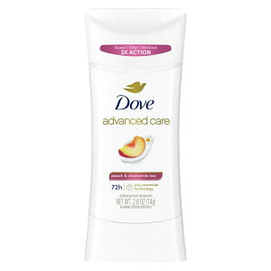 �_�� �A�h�o���X�P�A �f�I�h�����g�X�e�B�b�N �s�[�`���J���~�[���e�B�[ 74g Dove Advanced Care Deodorant Stick for Women Peach & Chamomile Tea, 2.6 oz �y�����񂹏��i�z