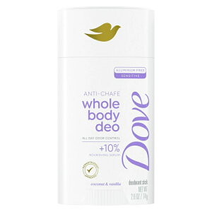 �_�� �S�g�p�f�I�h�����g�X�e�B�b�N �R�R�i�b�c���o�j�� �A���~�j�E���t���[ 74g Dove Whole Body Deo Anti-Chafe Deodorant Stick Coconut & Vanilla Aluminum Free, 2.6 oz �y�����񂹏��i�z