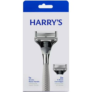 �n���[�Y �����Y�V�F�[�r���O�J�~�\�� �N���[���G�f�B�V���� 2���n �֐n2�t Harry's Shaving Razor for Men with 2 Razor Blade Refill Cartridges, Chrome Edition �y�����񂹏��i�z