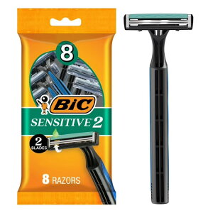 �r�b�N �Z���V�e�B�u2 �����Y�g���̂ăJ�~�\�� 2���n 8�{ BIC Sensitive 2 Disposable Razors for Men, 2 Blades for Sensitive Skin, 8-Pack �y�����񂹏��i�z