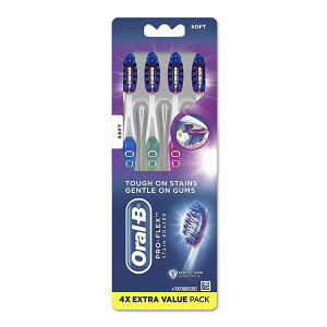 �I�[����B 3D�z���C�g ���u���V �\�t�g �z���C�g�j���O 4�{�Z�b�g Oral-B Soft Toothbrus whitening�y�����񂹏��i�z�y���킹�Ĕ��������z