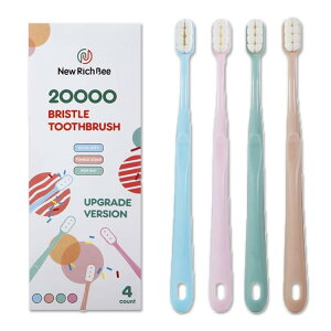 �j���[���b�`�r�[ �G�N�X�g���\�t�g�@���u���V ��l�p 20,000�{�̖� 4�{���� newrichbee Micro Nano Extra Soft Toothbrush