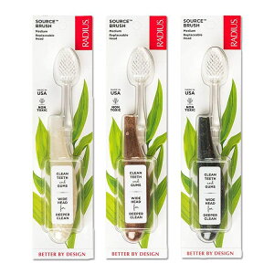 ���f�B�E�X ���u���V ��l �\�t�g 3�{�Z�b�g RADIUS Toothbrush Source Floss Brush
