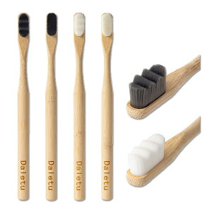 �_���g�D �| �Y ���u���V �ɍז� �\�t�g �G�R 4�{�Z�b�g Daletu Bamboo Toothbrush