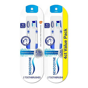 �Z���\�_�C�� �Z���V�e�B�u�P�A ���u���V ���炩�� 2�{���� Sensodyne Sensitive Care Soft Toothbrush �m�o�ߕq �P�A ��l�p �\�t�g