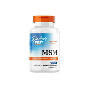 MSM OptiMSM 1000mg 360�� �J�v�Z�� Doctor's BEST �i�h�N�^�[�Y�x�X�g�j���� �j�� ���e�P�A �X���[�Y �N�� ���`���X���z�j�����^��