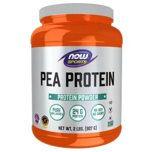 NOW Foods �s�[ �v���e�C�� �A���t���[�o�[ 907g �p�E�_�[ �i�E�t�[�Y Pea Protein Unflavored Powder 2lbs. �i�E�X�|�[�c nowsports