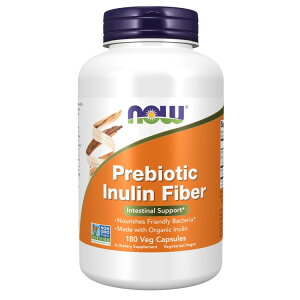 �i�E�t�[�Y �v���o�C�I�e�B�N�X �C�k�����t�@�C�o�[ �x�W�J�v�Z�� 180�� NOW Foods Prebiotic Inulin Fiber Veg Capsules FOS �t���N�g�I���S��