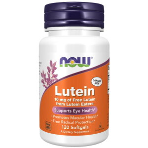 ���e�C�� 10mg 120���s4�������t �i�����e�C���G�X�e��20mg�jNOW Foods(�i�E�t�[�Y) Lutein 10mg 120softgels