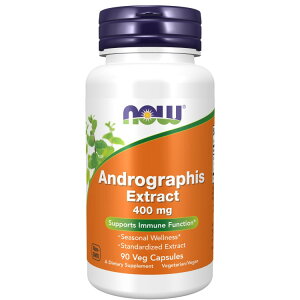 �i�E�t�[�Y �A���h���O���t�B�X 400mg �x�W�J�v�Z�� 90�� NOW Foods Andrographis �A�W�A���n�[�u
