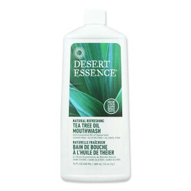 デザートエッセンス ティーツリーオイル マウスウォッシュナチュラル リフレッシング アルコールフリー 480ml Desert Essence【お取り寄せ商品】