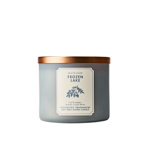 �o�X���{�f�B���[�N�X �t���[�Y�����C�N 3�c�L�����h�� 411g Bath & Body Works Frozen Lake3-Wick Candle 14.5 oz / 411 g �y�����񂹏��i�z