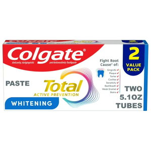 �R���Q�[�g �g�[�^�� �A�N�e�B�u�v���x���V���� ���݂����� �~���g 145g 2�{�Z�b�g Colgate Total Active Prevention Whitening Toothpaste, Mint, 2 Pack, 5.1 oz �y�����񂹏��i�z
