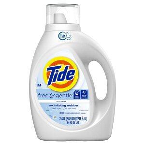 �^�C�h �t���[���W�F���g�� ������ �t�� 2.48L 64�� Tide Free & Gentle Laundry Detergent Liquid, 84 fl oz, 64 loads �y�����񂹏��i�z