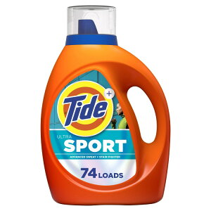 �^�C�h �E���g�� �X�|�[�c �t�̐����� �A�h�o���X�h ���E�V�~�΍�^�C�v 3.1L 74�� Tide Ultra Sport Liquid Laundry Detergent, Advanced Sweat + Stain Fighter, 74 Loads �y�����񂹏��i�z