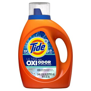 �^�C�h �E���g�� OXI ���L�ܔz�� �t�̐����� 59�� 2.48L Tide Ultra OXI with Odor Eliminators Liquid Laundry Detergent, 59 Loads, 84 fl oz �y�����񂹏��i�z