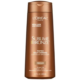 ロレアルパリ サブライムブロンズ ティンテッド セルフタンニングローション 198ml L'Oreal Paris Sublime Bronze Tinted Self Tanning Lotion Luminous Bronzer, 6.7 fl oz 【お取り寄せ商品】