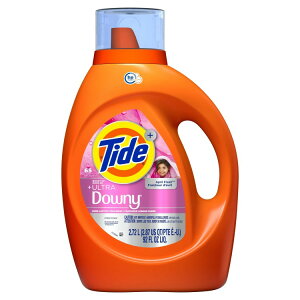 �^�C�h �v���X �E���g���_�E�j�[ �t�̐����� �G�C�v�����t���b�V���̍��� 2.72L 65�� Tide Plus a Boost of Ultra Downy Liquid Laundry Detergent, April Fresh Scent, 65 Loads �y�����񂹏��i�z