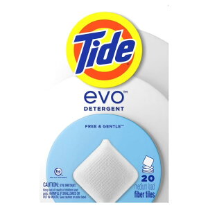 �^�C�h�G�{ �����܃^�C�� �t���[���W�F���g�� ��h���� ������ 40�� Tide Evo Laundry Detergent Tiles, Free & Gentle, Unscented, 40 Ct �y�����񂹏��i�z