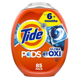 �^�C�h�|�b�Y �E���g���I�L�V �t�̐����܃p�b�N 85�� Tide PODS Ultra OXI Liquid Laundry Detergent Pacs, 85 Ct �y�����񂹏��i�z