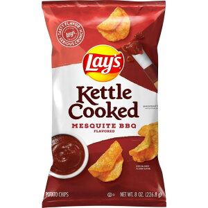 ���C�Y �P�g���N�b�N�h ���X�L�[�g �o�[�x�L���[�����|�e�g�`�b�v�X 226.8g Lay's Kettle Cooked Mesquite Barbecue Flavored Potato Chips, 8 oz Bag Lays �y�����񂹏��i�z