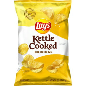 ���C�Y �P�g���N�b�N�h �I���W�i���t���[�o�[�|�e�g�`�b�v�X 226.8g Lay's Kettle Cooked Original Flavored Potato Chips, 8 oz Bag Lays �y�����񂹏��i�z