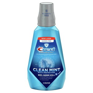 �N���X�g �v���w���X �A���R�[���t���[ �}�E�X�E�H�b�V�� �N���[���~���g 1L Crest Pro Health Alcohol Free Mouthwash, Clean Mint, 1 L �y�����񂹏��i�z