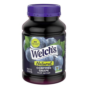 �E�F���` �i�`�������R���R�[�h�O���[�v�X�v���b�h 765g Welch's Natural Concord Grape Spread, 27 oz Jar �y�����񂹏��i�z