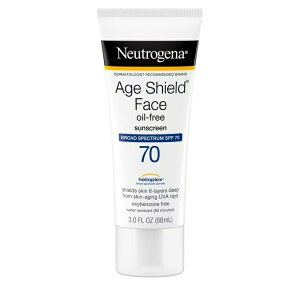 �j���[�g���W�[�i �G�C�W�V�[���h �t�F�C�X�p���Ă��~�� SPF70 �I�C���t���[ 88mL Neutrogena Age Shield Face Oil-Free Sunscreen, SPF 70 Sunblock, 3 fl oz �y�����񂹏��i�z