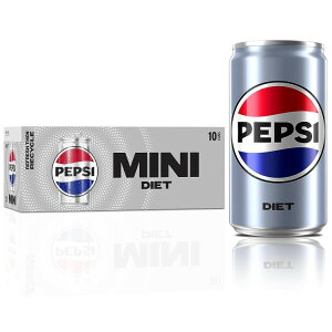 �_�C�G�b�g �y�v�V �\�[�_ Diet Pepsi Soda, 7.5 Fl Oz Mini Cans, (Pack of 10) �y�����񂹏��i�z