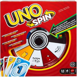 �}�e���Q�[�� UNO �X�s�� �J�[�h�Q�[�� �X�s�i�[�t�� 112�� 2�`10�l�p 7�Έȏ� Mattel Games UNO Spin Card Game 112 Cards Spinner Ages 7+ 2-10 Players �y�����񂹏��i�z