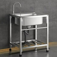 【期間限定】ポイント10倍 簡易流し台 ガーデンシンク 屋外 ステンレス 冷温水混合水栓 り 工場 庭先 ベ…
