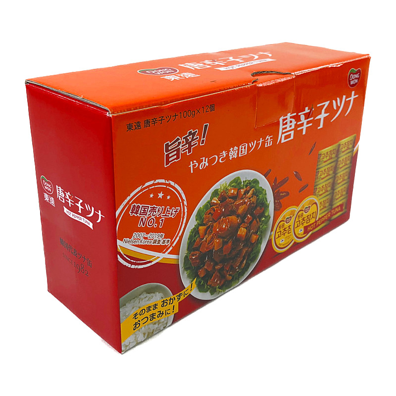 楽天市場】DONGWON 唐辛子ツナ 100g×12缶入り Tuna with Pepper