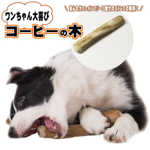 コーヒーウッド ペット用 犬用 おもちゃ 噛みやすい太さ約2.5cm 遊びやすい長さ約15cm トイ 小型犬用 犬の噛むおもちゃ 無添加 100%ナチュラル 天然 木 コーヒーの木 カフェインフリー デンタル