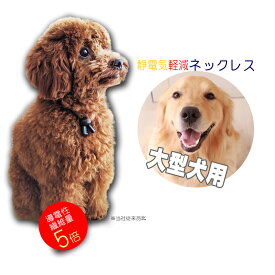 特許素材 5倍！ 日本製 犬用 首輪 大型犬 ペット用 65cm 静電気除去 ネックレス GOODデザイン シンプル ループタイ型 静電気対策 静電気退治 静電気防止 犬 猫 ペット 黒 ゴールデンレトリバー ラブラドール シベリアンハスキー ダルメシアン 定形外郵便発送送料無料