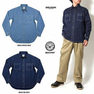 �q���[�X�g�� �C���f�B�S�E�H�o�b�V�� ���[�N�V���c HOUSTON INDIGO WABASH WORK SHIRT 41259