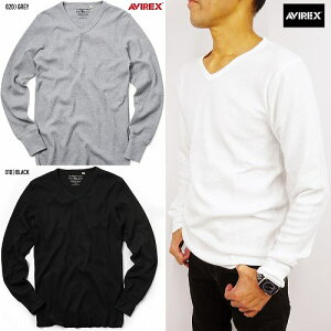 ArbNX T[} VlbN TVc AVIREX DAILYL THERMAL VNECK L/S TEE 7833930008 lR|XOK!