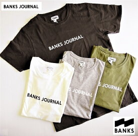 バンクス BANKS ラベル 半袖Tシャツ LABEL TEESHIRT/S・M・L・XL/オフホワイト・グレー・オリーブ・ブラック/ネコポス発送OK!