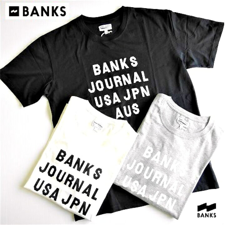 楽天市場】バンクス BANKS ロゴプリント 半袖Tシャツ HEMISPHERE TEE 