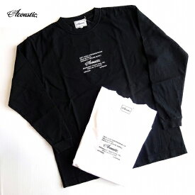 アコースティック アメカジプリント 長袖Tシャツ ヘビーウェイト ACOUSTIC L/S T-SHIRT AC22401 ユニセックス