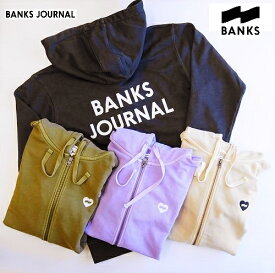 バンクス BANKS プリント スウェット ジップパーカー 裏毛/BANKS JOURNAL ZIP PARKA/SMFL0100/メンズ レディース