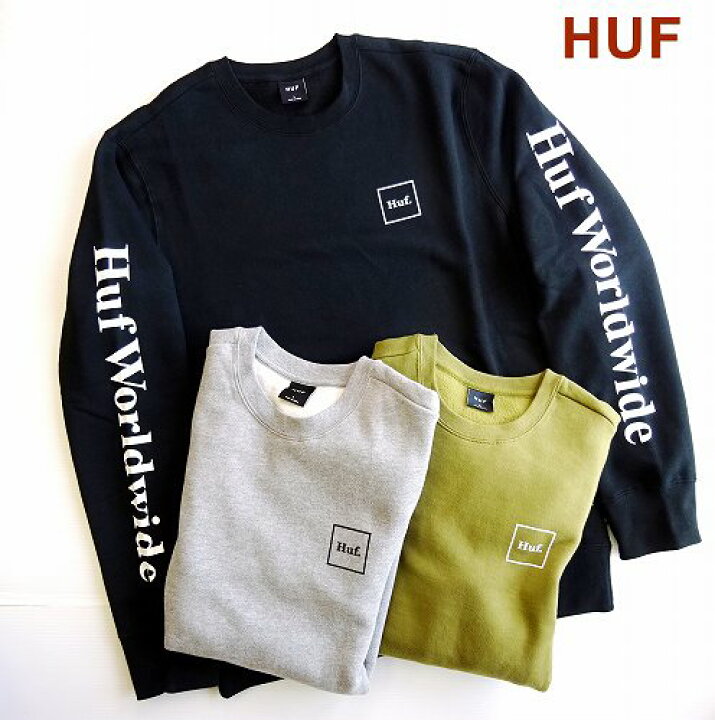 楽天市場】SALE!ハフ HUF トレーナー クルースウェット/HUF ESSENTIALS  