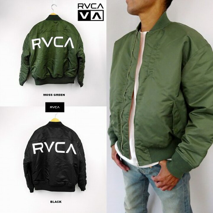 楽天市場】SALE!ルーカ メンズ MA-1 ジャケット RVCA BACK RVCA MA-1 