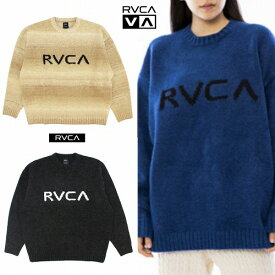 SALE!ルーカ レディース ロゴニットセーター ドロップショルダー ルーズシルエット RVCA BIG RVCA KNIT CREW BD044-421