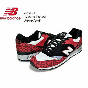 �j���[�o�����X M577HJK UK �X�j�[�J�[ 577 �u���b�N ���b�h �z���C�g ���C�Y D �C���O�����h�� NEW BALANCE M577HJK Made in England BLACK/RED width D ��������!