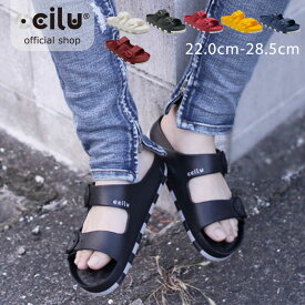 コンフォートサンダル メンズ ccilu　horizone-check-sandal　ダブルベルトサンダル サンダル オフィスサンダル 22.0～28.5cm 5色
