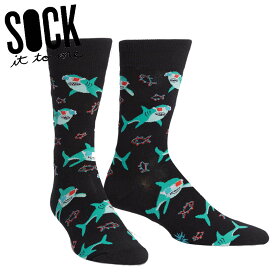 【メール便対応】 ソックス メンズ 靴下 総柄 サメ 動物 【Jawsome】 Sock It To Me[ソック イット トゥ ミー] 春 春夏