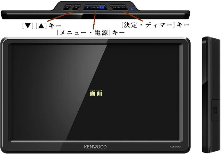 楽天市場】【在庫限り】【LZ-900】KENWOOD 9V型 WVGA リアモニター【LZ 